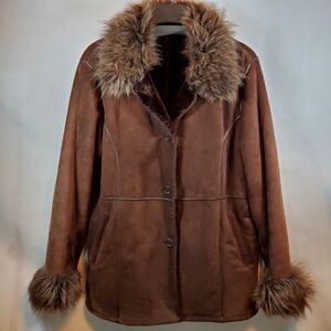 Wilson Leather Suede Coat 80's